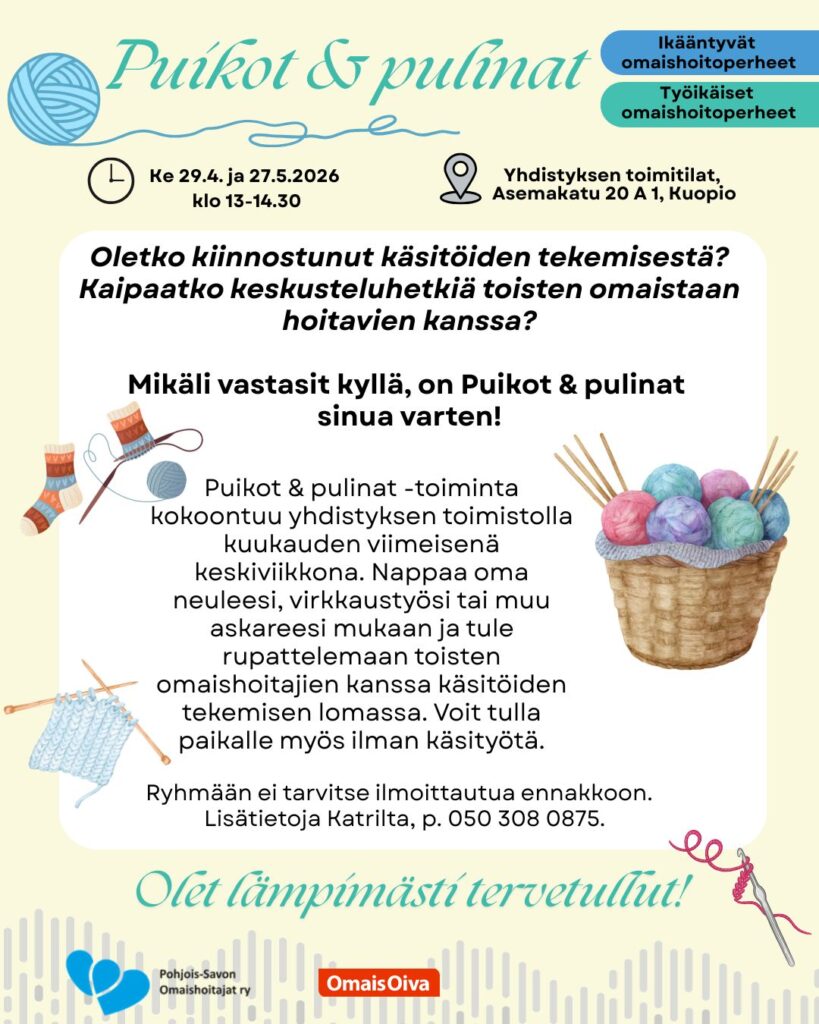 Ryhmän esite, jossa kuvattu ryhmän sisältöä ja aikatauluja tarkemmin. 